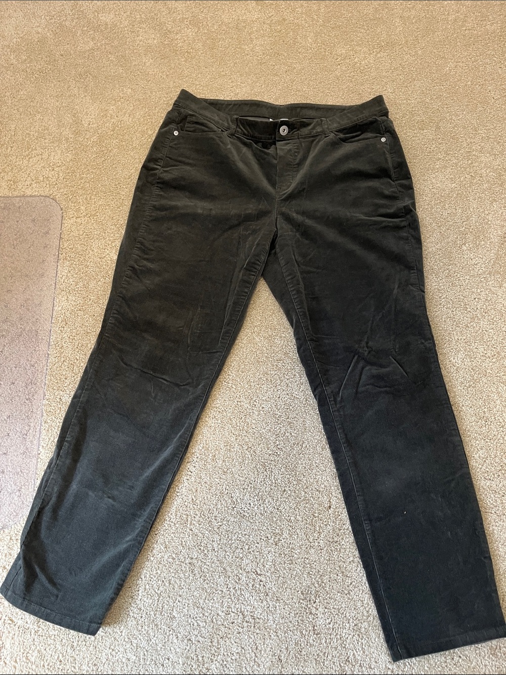 J Jill charcoal grey Women's Corduroy Jeans
